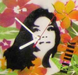 Horloge Pochoir 20X20