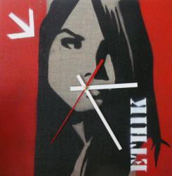 Horloge Pochoir 30X30