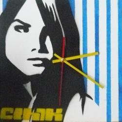 Horloge Pochoir 30X30